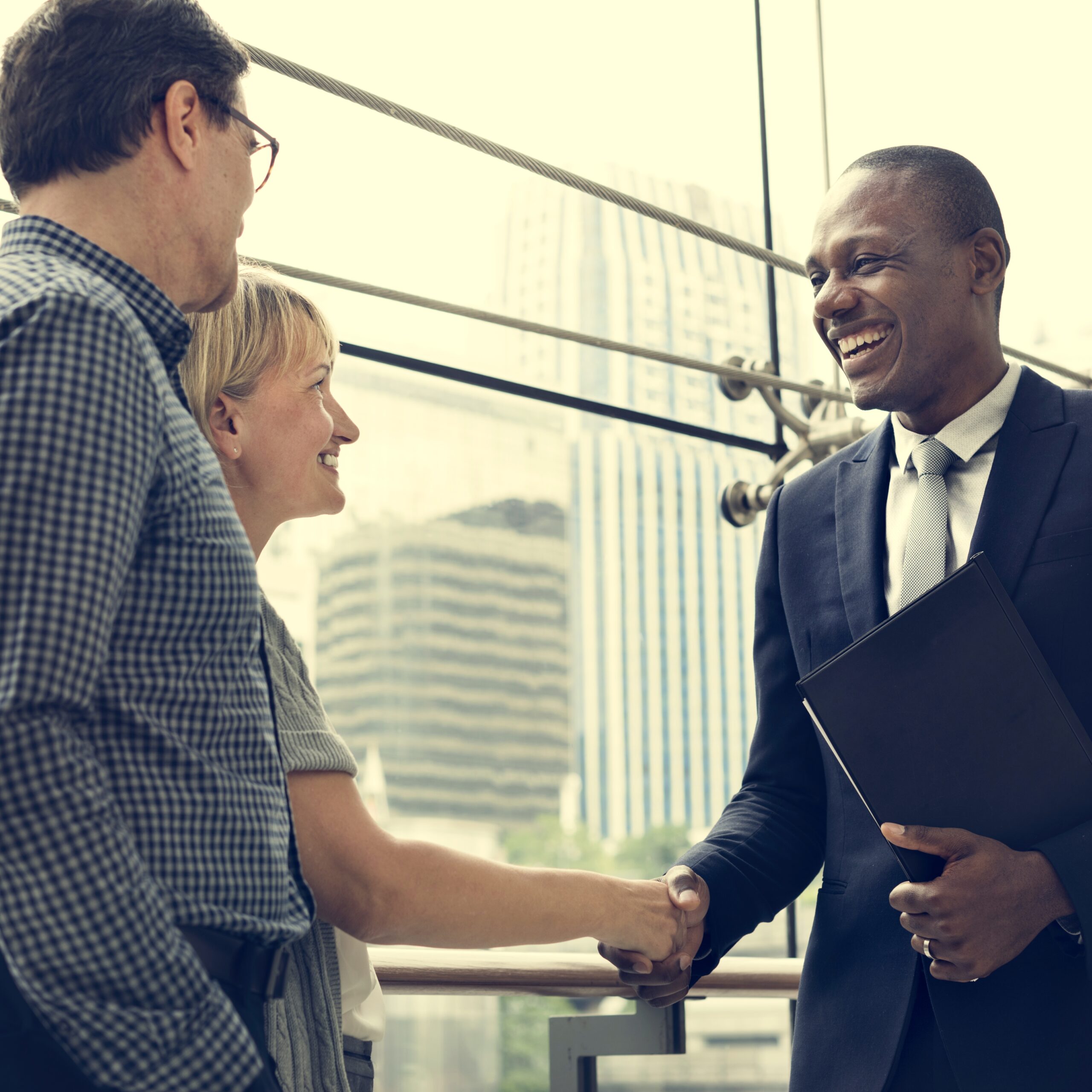 Business Discussion Talking Deal Concept